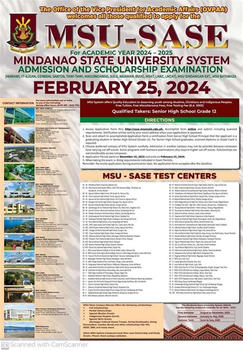 msu sase exam schedule 2024